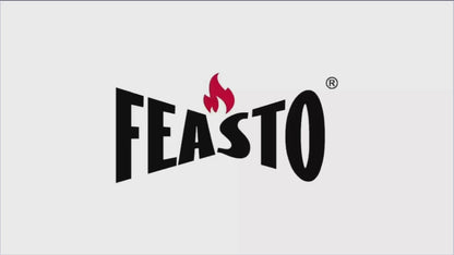 FEASTO Movable Outdoor Table Outdoor Storage Cabinet 304 Stainless Steel Top for Outdoor Kitchen Island or Bar Cart Grill Cart Pizza Oven Table Outdoor Table with Storage L35.4” x W24”