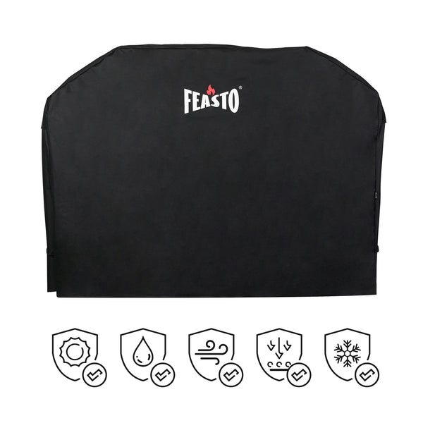 FEASTO Barbecue Grill Cover 64 inches Outdoor Waterproof Gas and Charcoal Grill Cover Fits Weber Char-Boil Nexgrill and more(L64” x W24” x H48”)